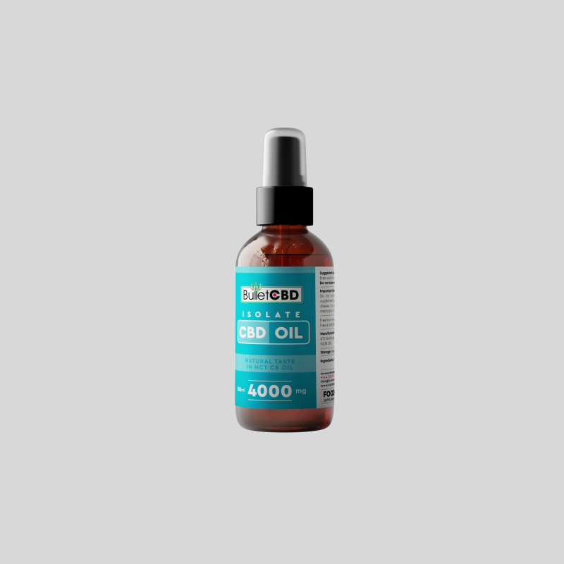 Pure Isolate CBD C8 MCT Spray Oil - 0% THC - 4000mg 50ml