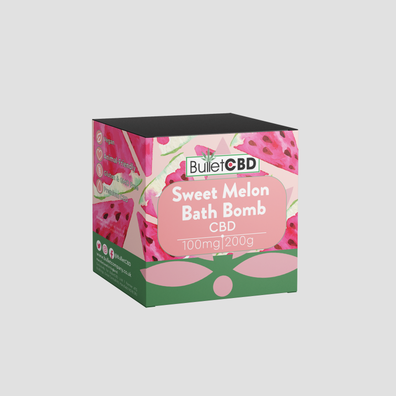 CBD Bath Bombs - Sweet Melon - 2 For £7.99
